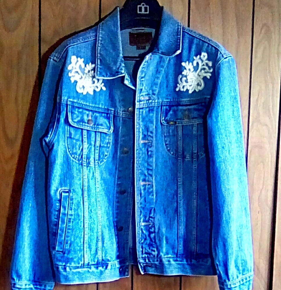 Jean jacket Lee Denim Jacket w/after-market embellishments